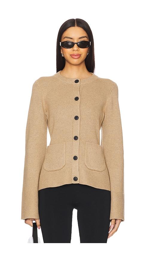 pistola dani cardigan in tan. - size m (also in xs)