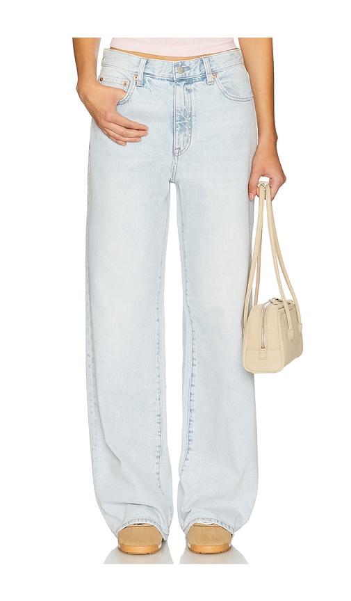 pistola hendrix high rise baggy in blue.