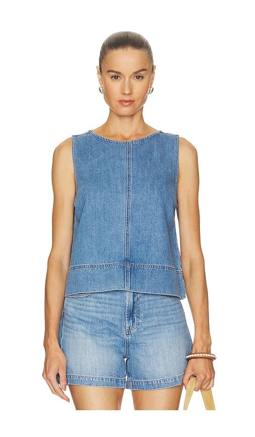 pistola rue top in blue.