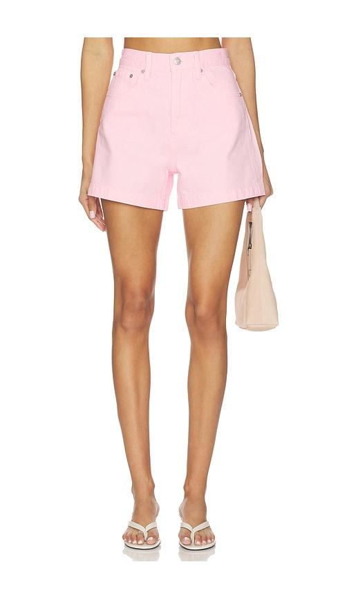 pistola saige high rise a line short in pink.