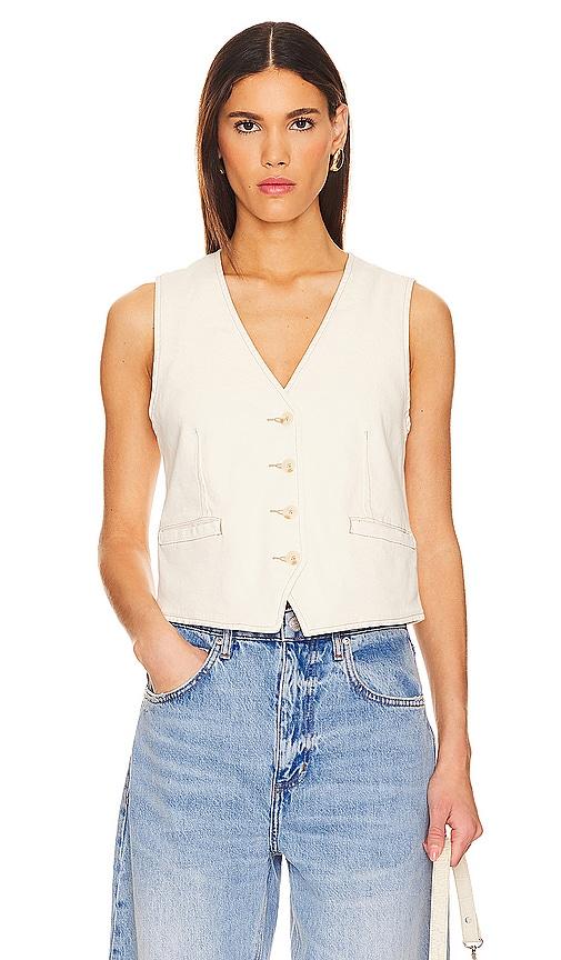 pistola vero vest in cream.