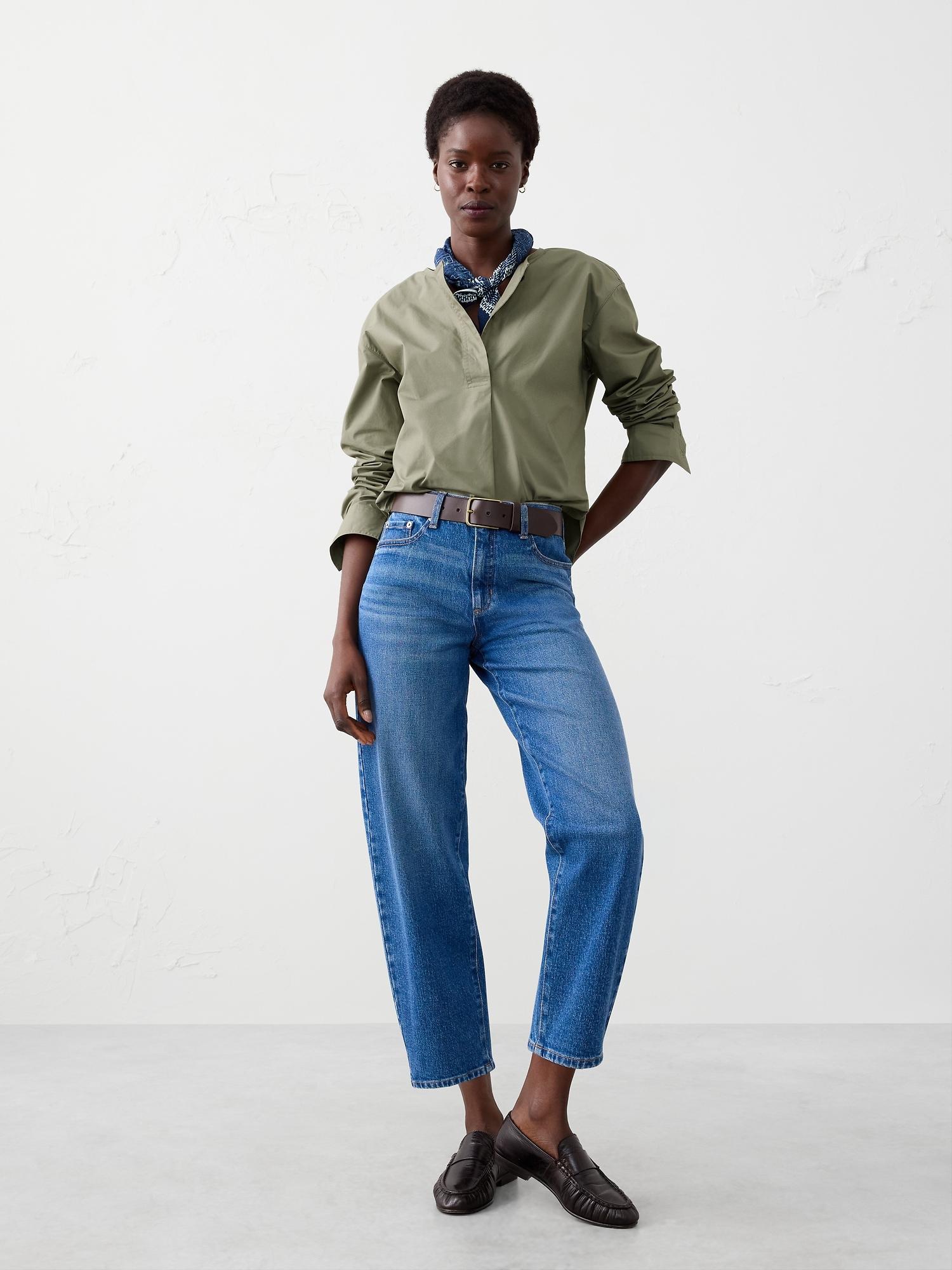 placket popover shirt