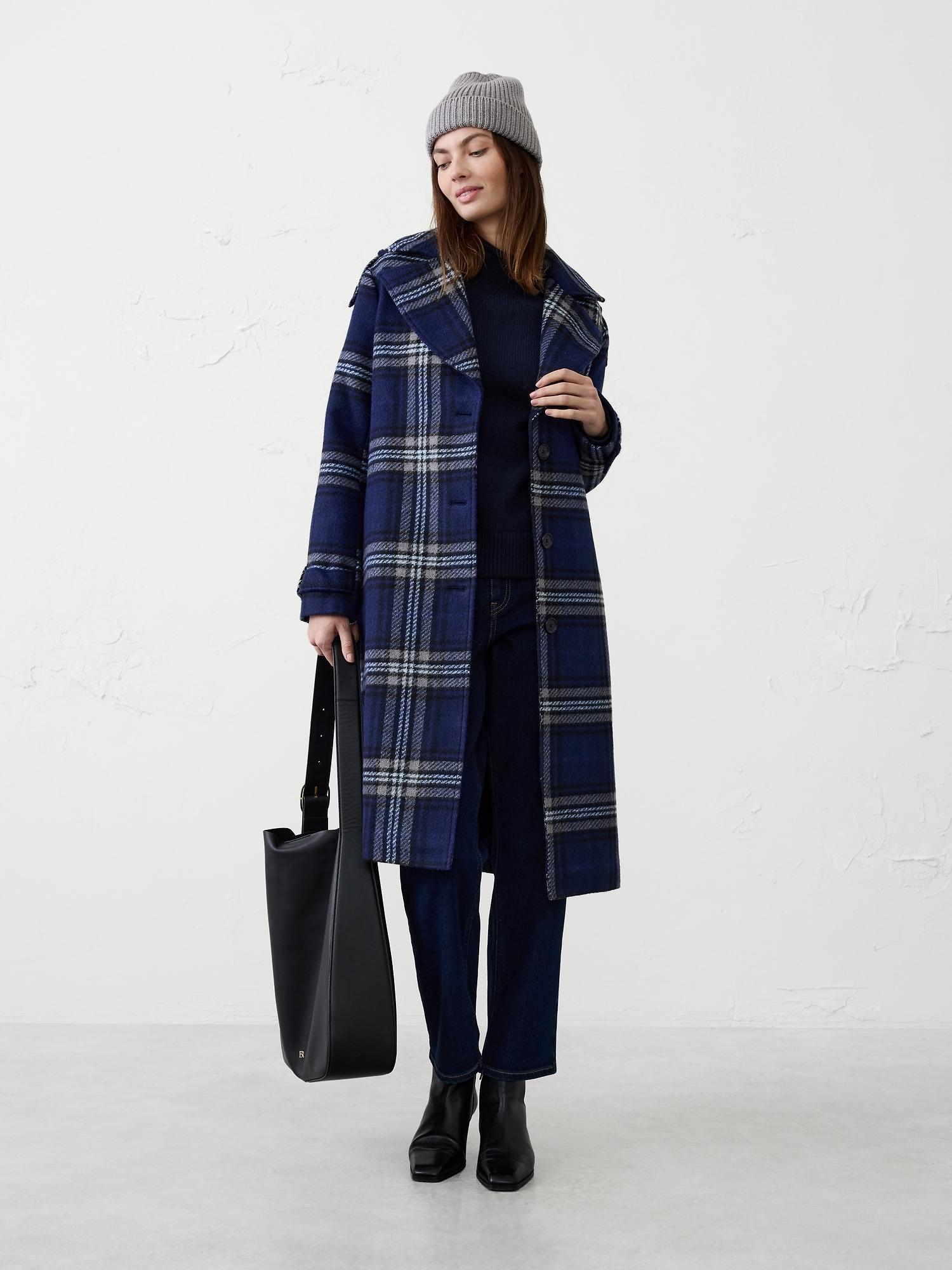 plaid coat