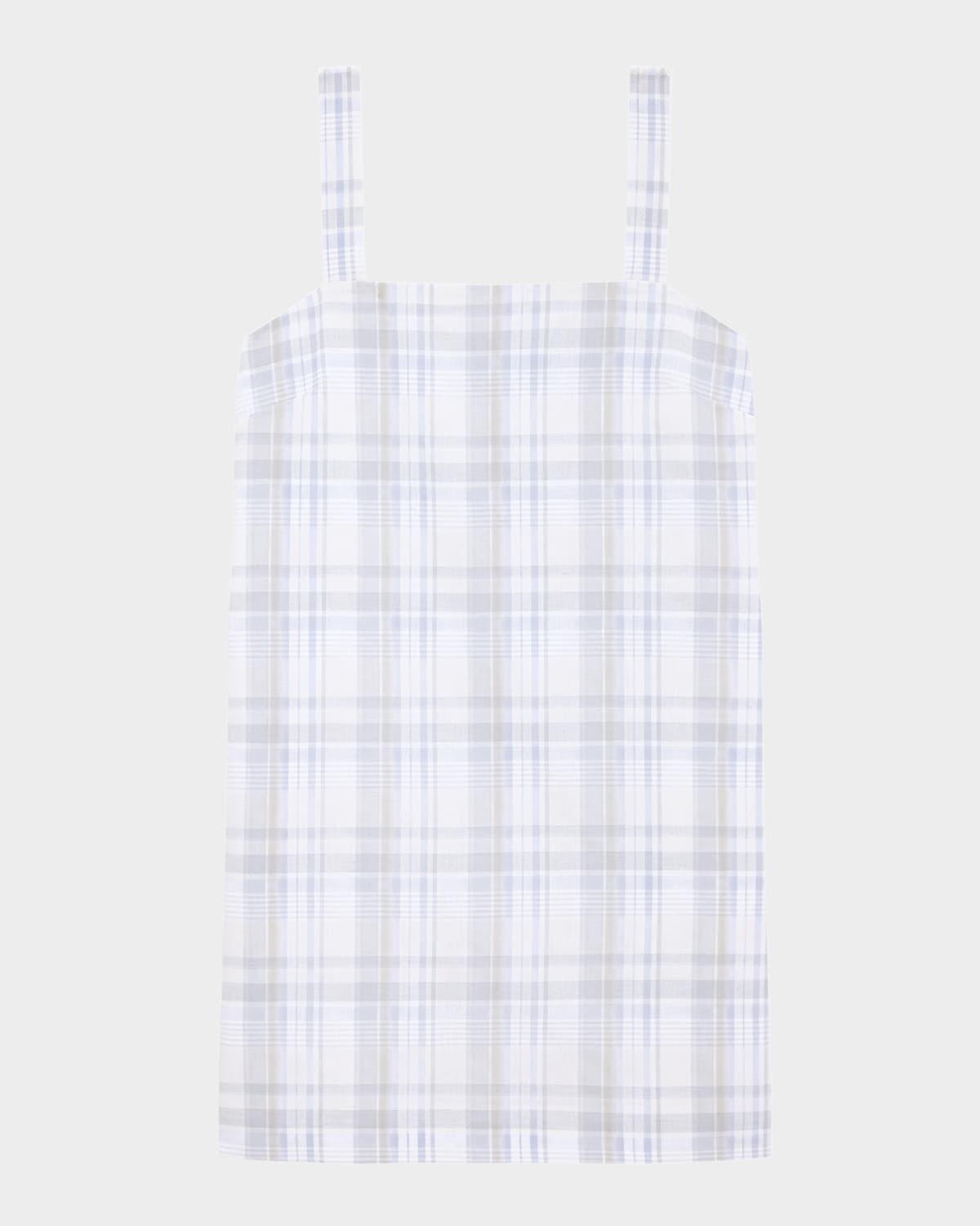 plaid mini shift dress