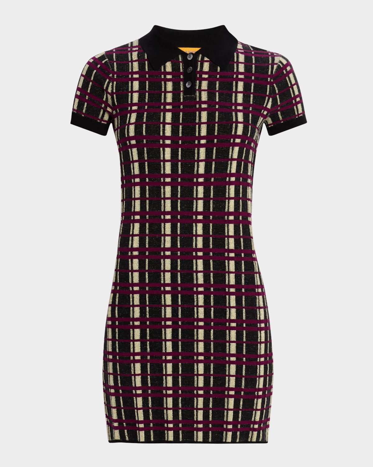 plaid polo dress