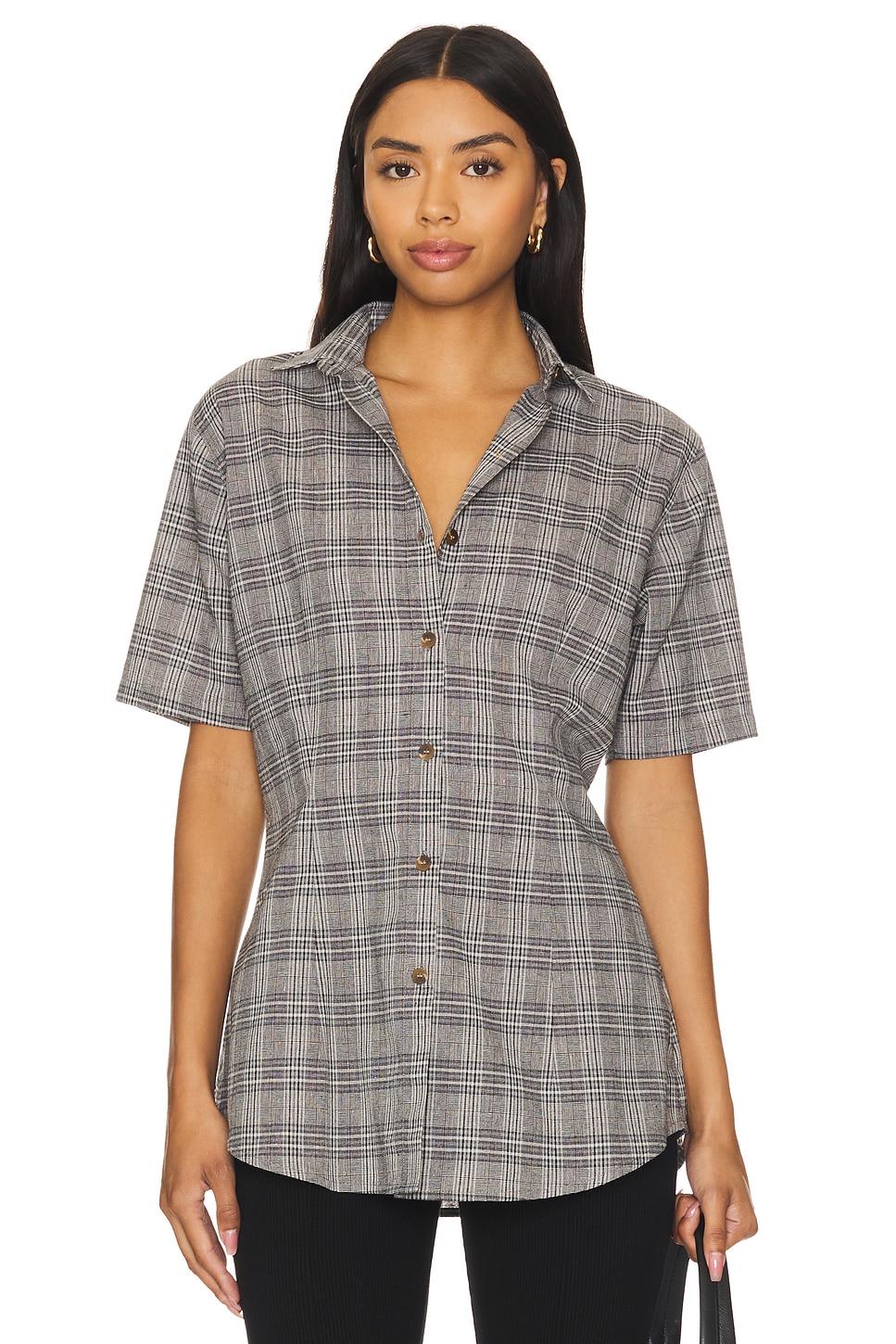plaid tailored shirt