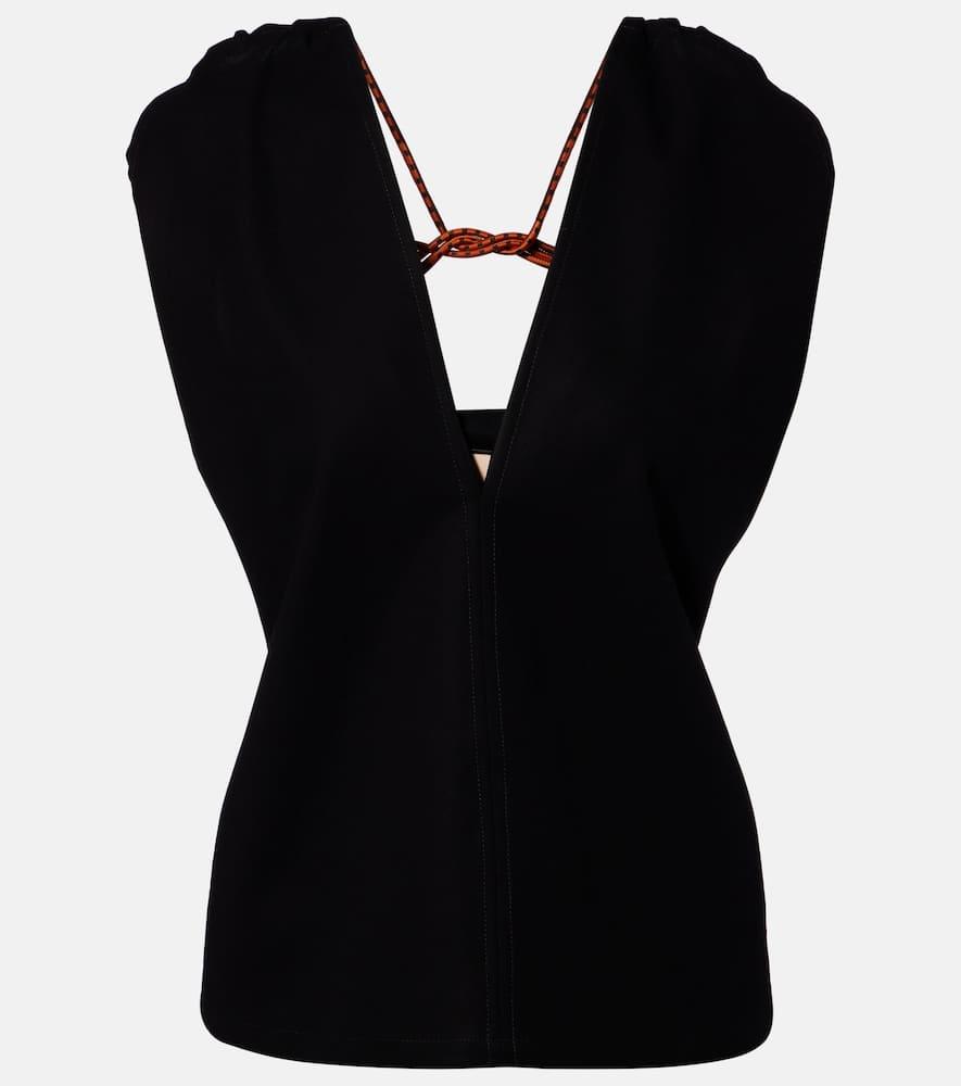 plan c cotton crêpe top