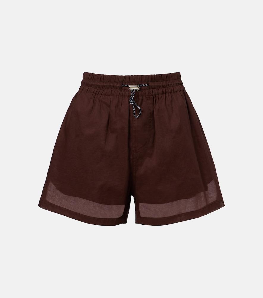 plan c cotton organza shorts