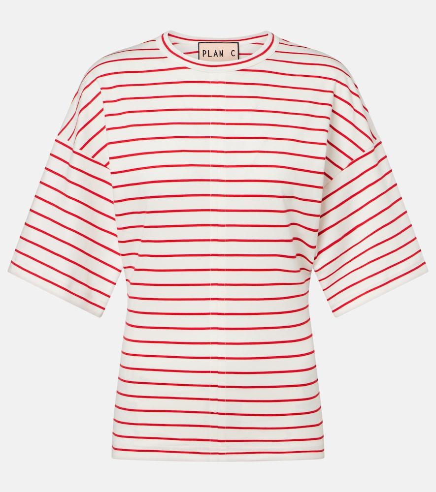 plan c striped cotton jersey t