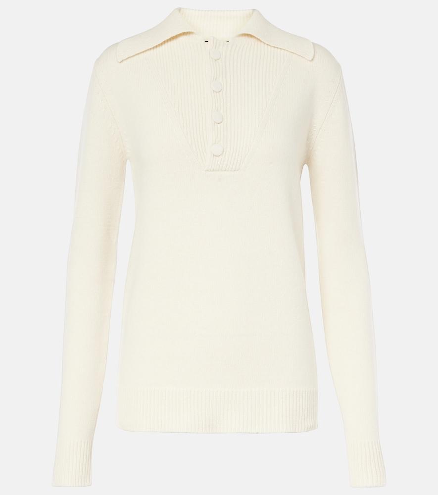 plan c wool and cashmere polo sweater