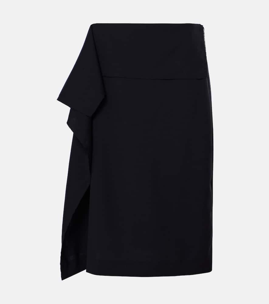 plan c wool wrap skirt