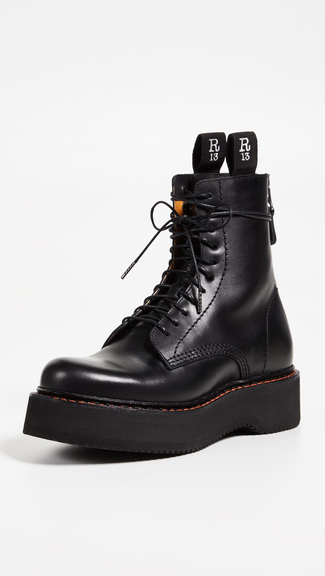 platform combat boots
