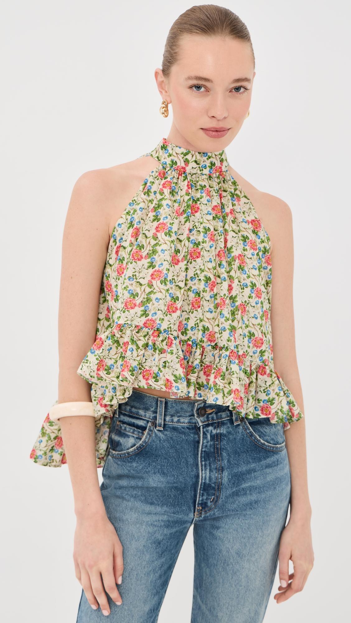 plath cotton voile top