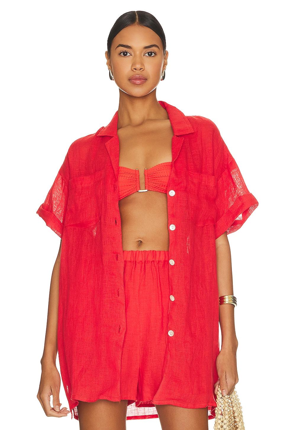 playa pocket blouse
