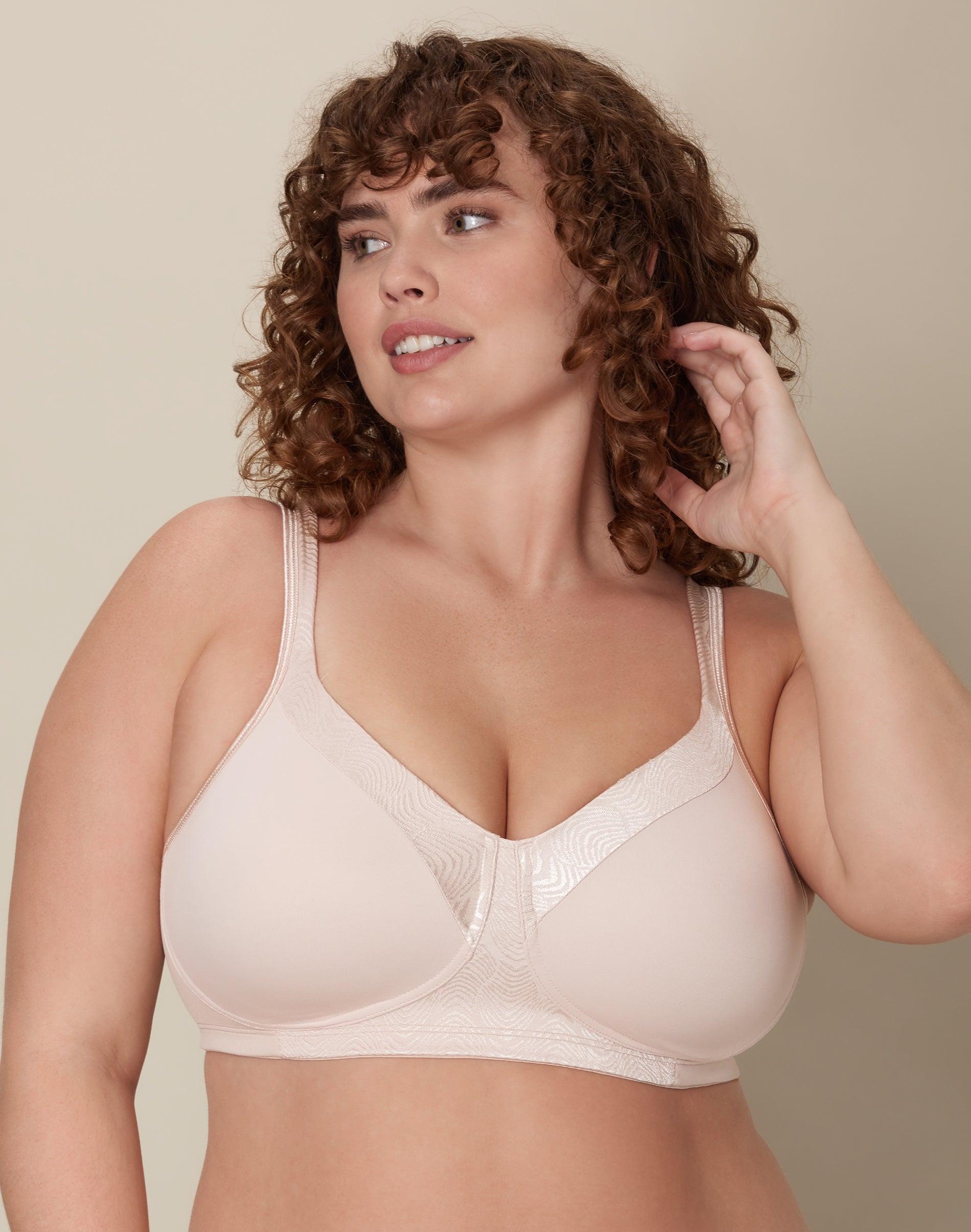 playtex 18 hour cool & breathable wireless t-shirt bra sandshell 38ddd women's