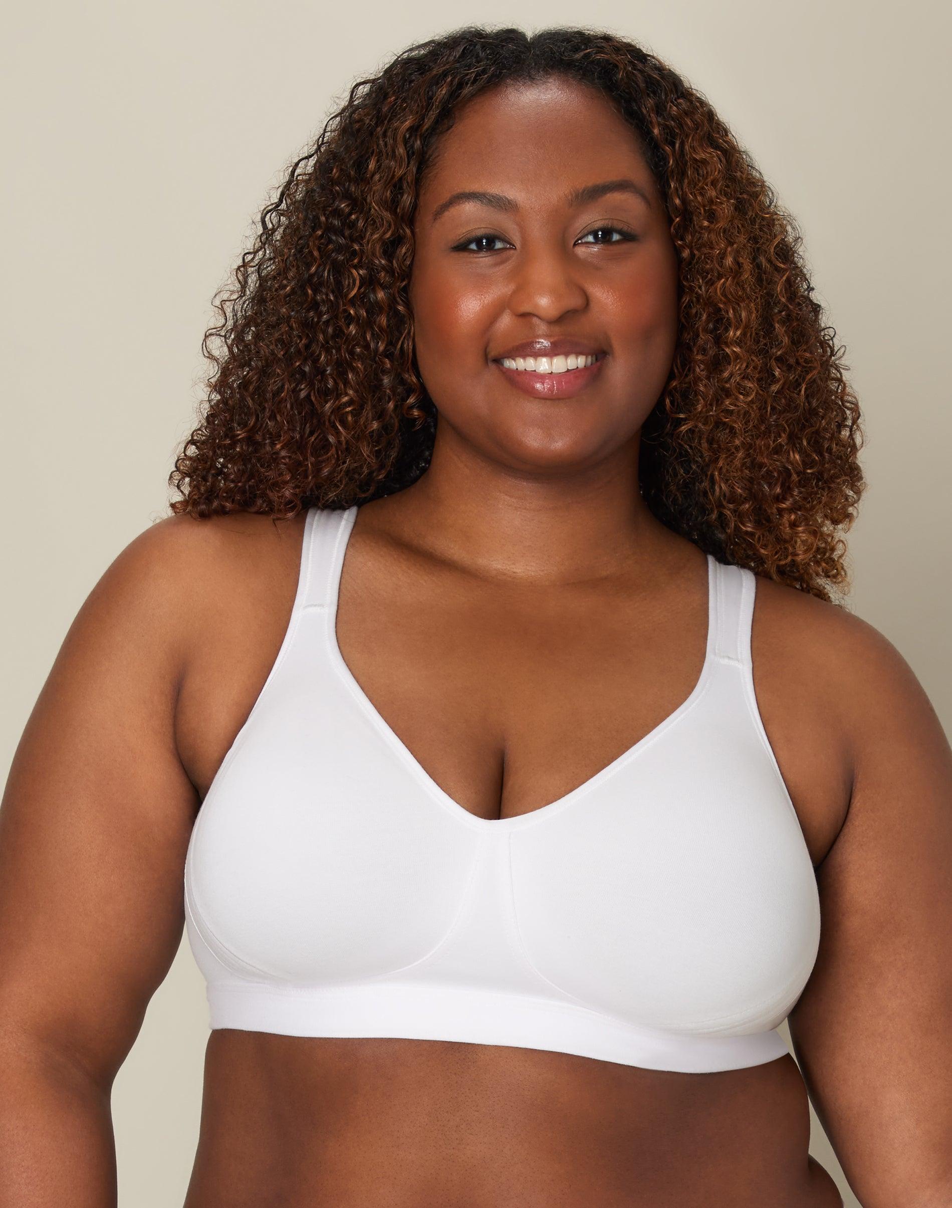 playtex 18 hour ultimate lift and support cotton stretch wireless bra white 38ddd women's