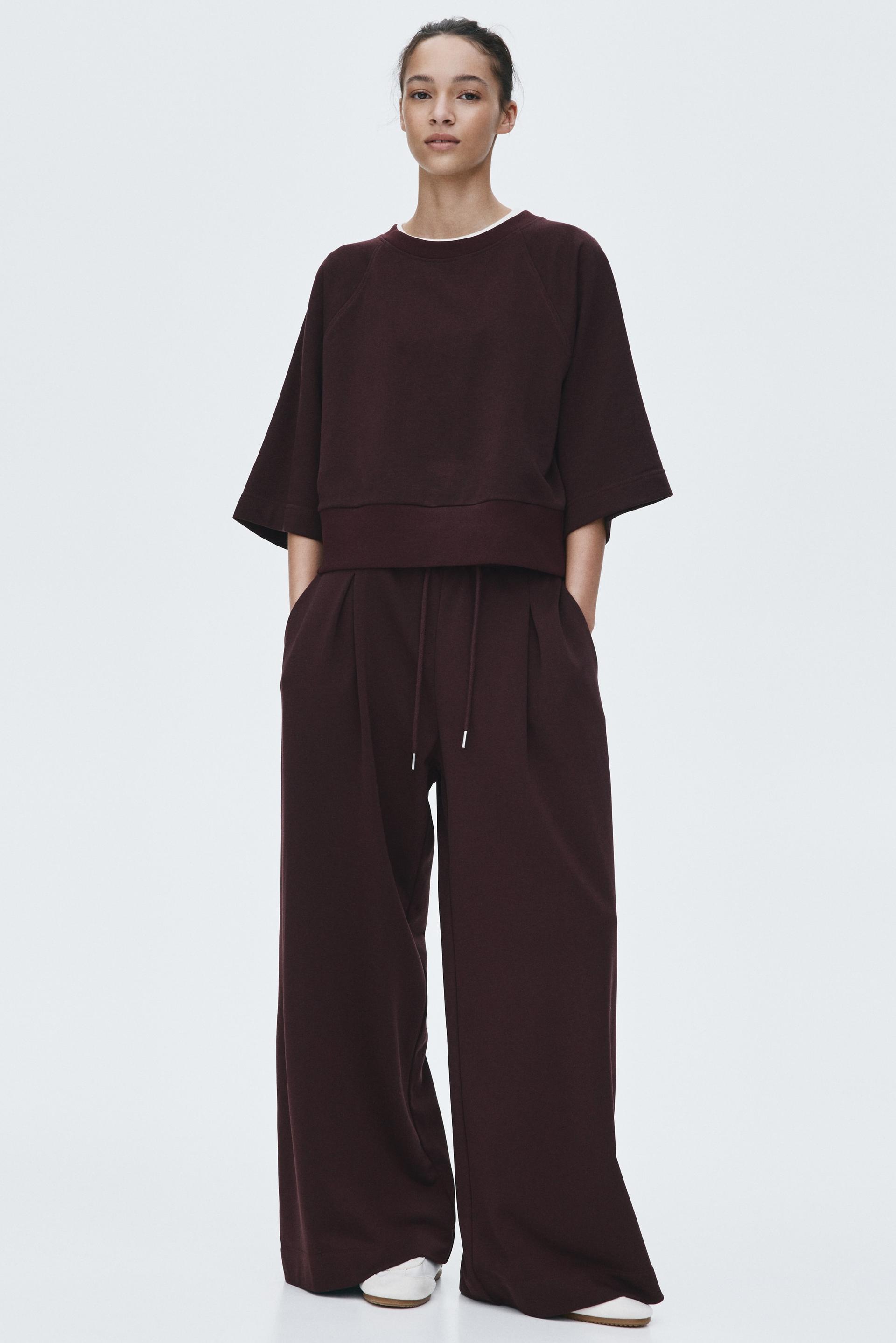 pleat-detail drawstring pants