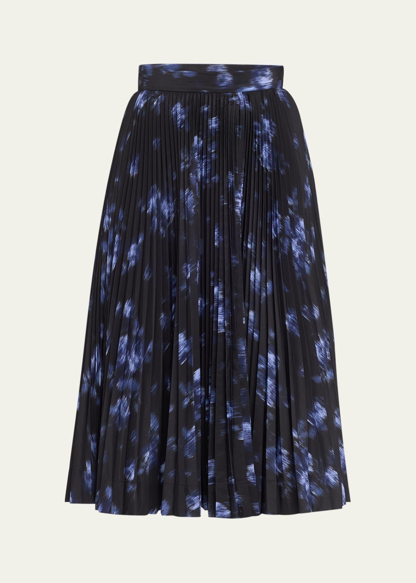 pleated circle skirt