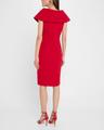 pleated crepe dress