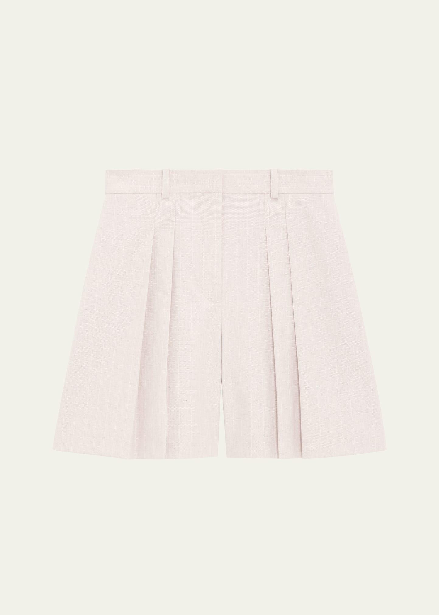 pleated shorts