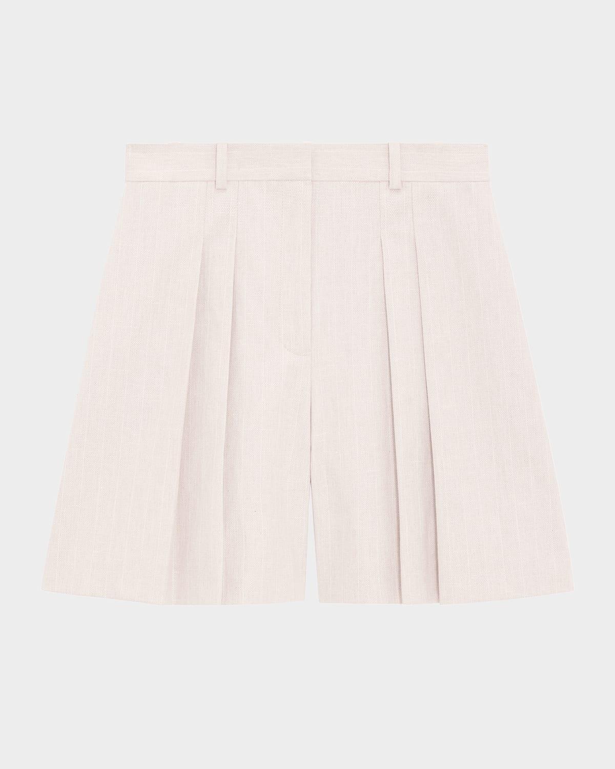 pleated shorts
