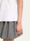 pleated sleeveless top