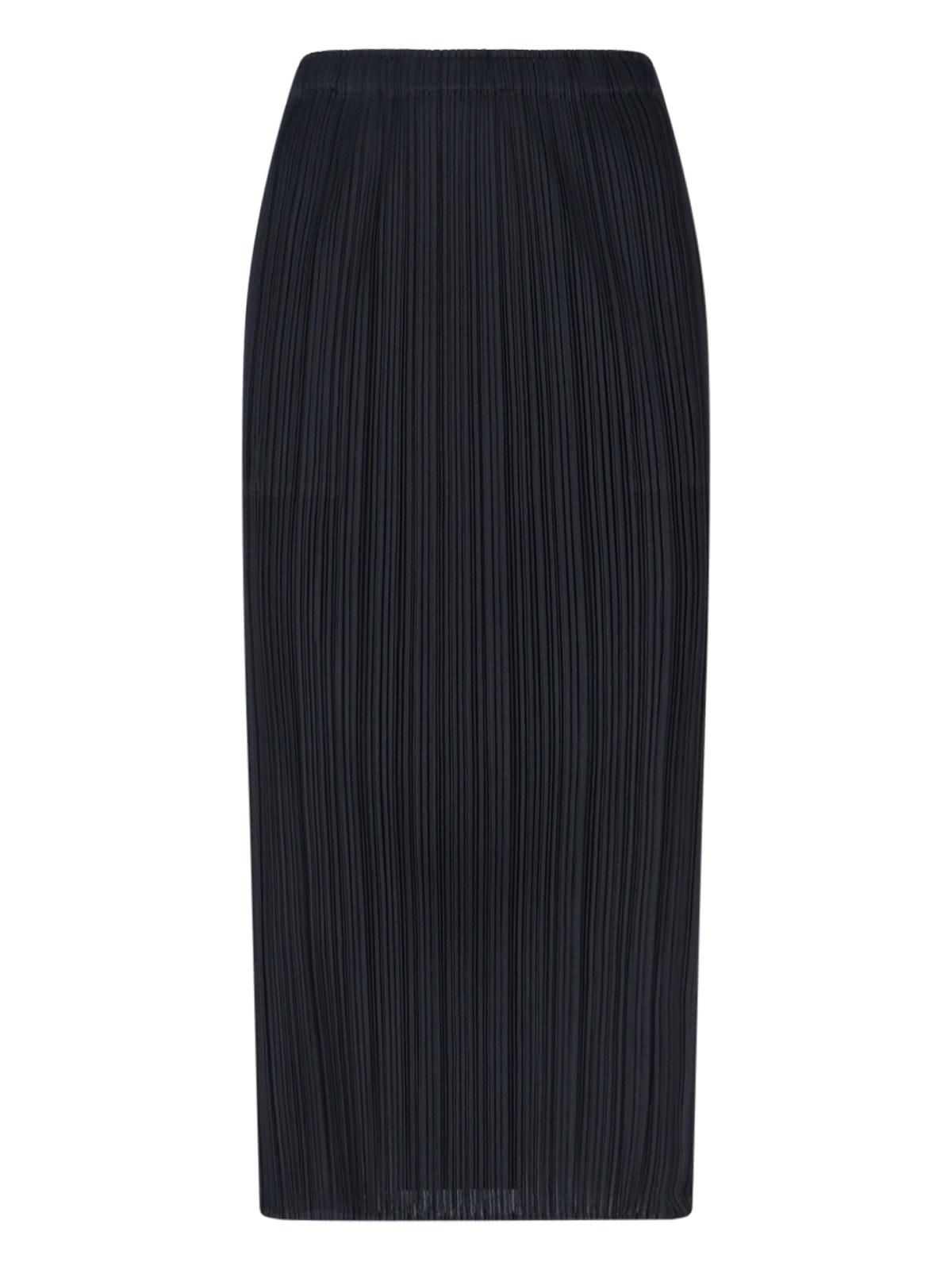 pleats please 'basics' midi skirt