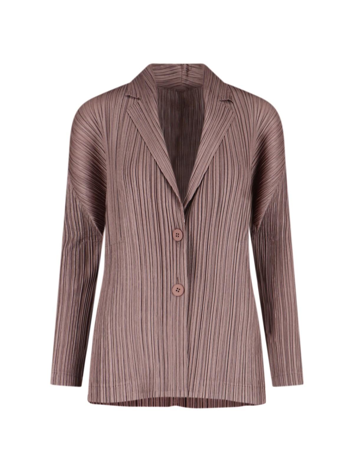 pleats please 'plissè' single-breasted blazer