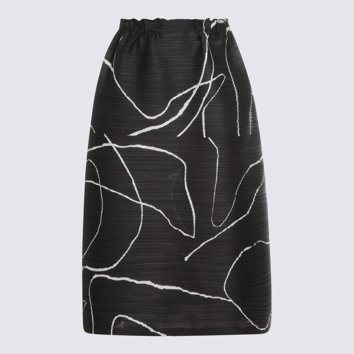 pleats please issey miyake black skirt