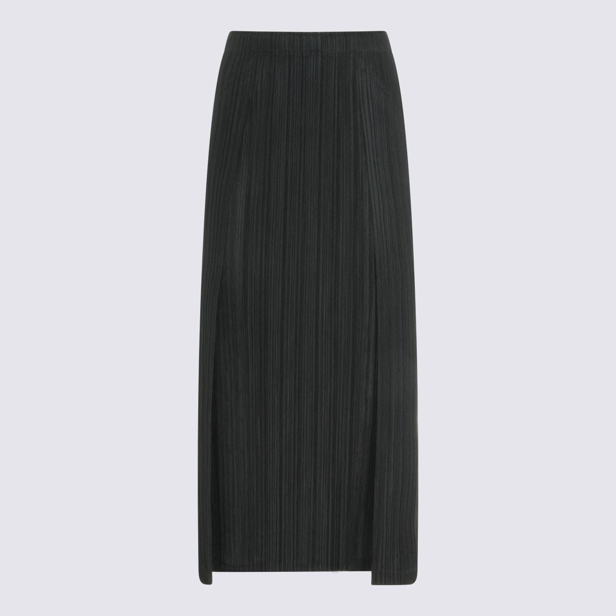 pleats please issey miyake black skirt