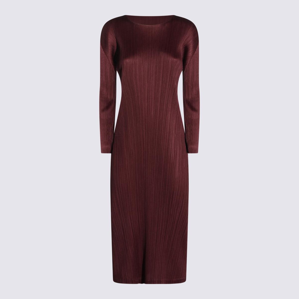 pleats please issey miyake dresses bordeaux _pl - women