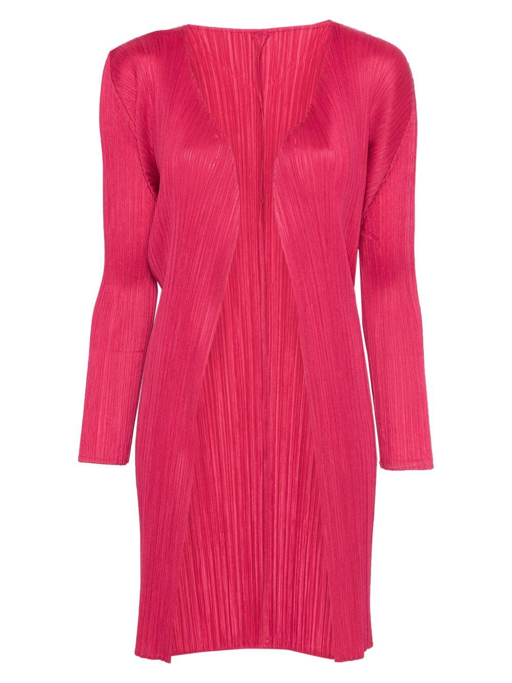 pleats please issey miyake pleated midi cardigan