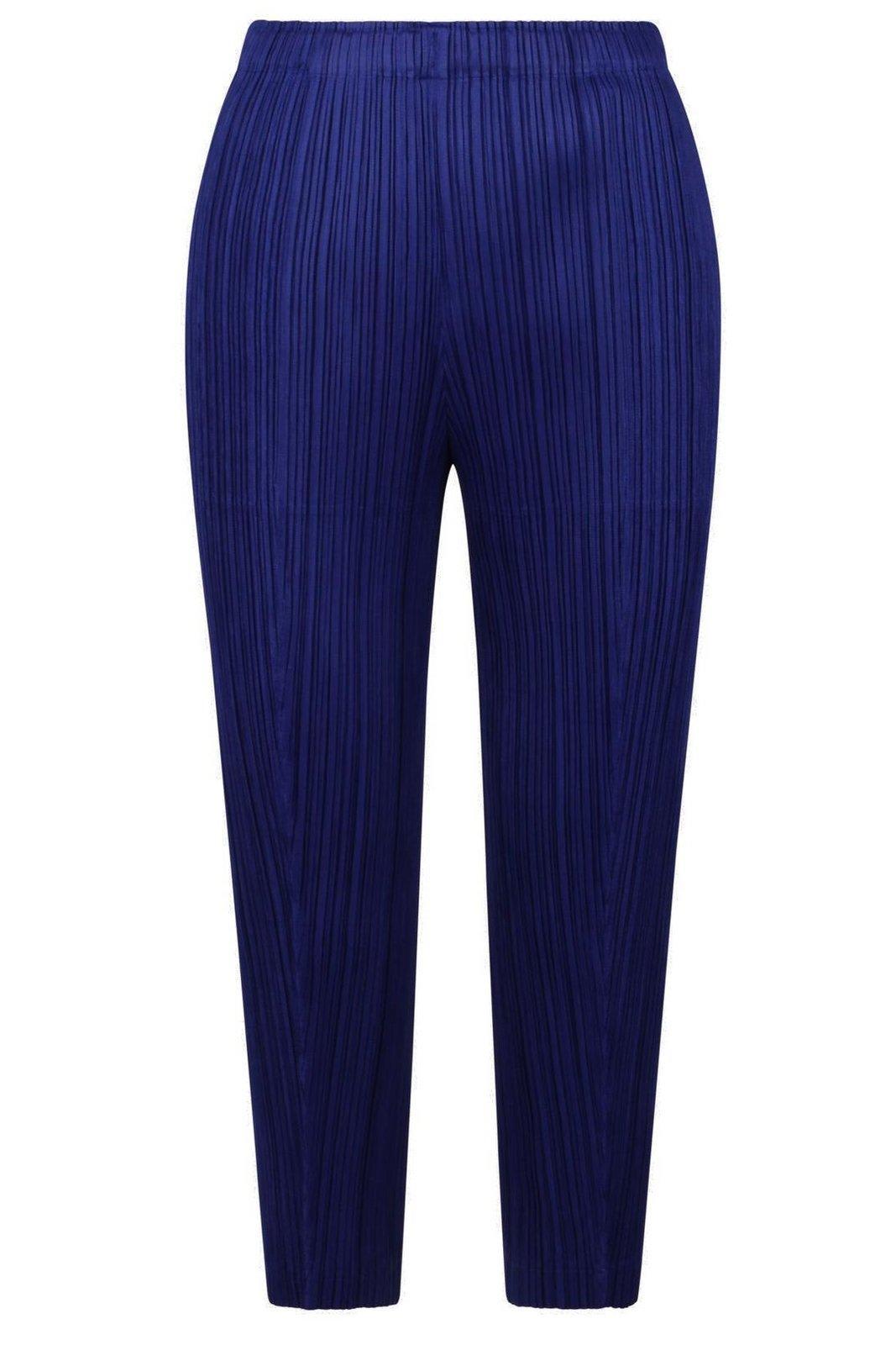 pleats please issey miyake thicker bottoms 1 tapered pleated trousers