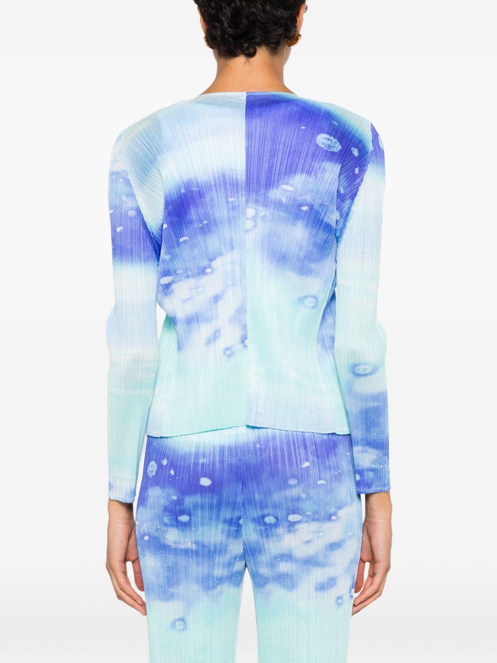 pleats please sweaters light blue polyester - women