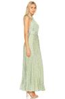 plisse halterneck dress