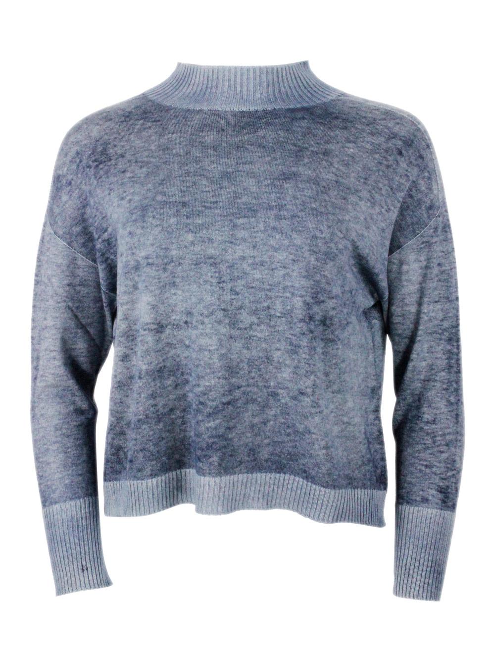 ploumanch sweaters blu melange 55se 45ws - women