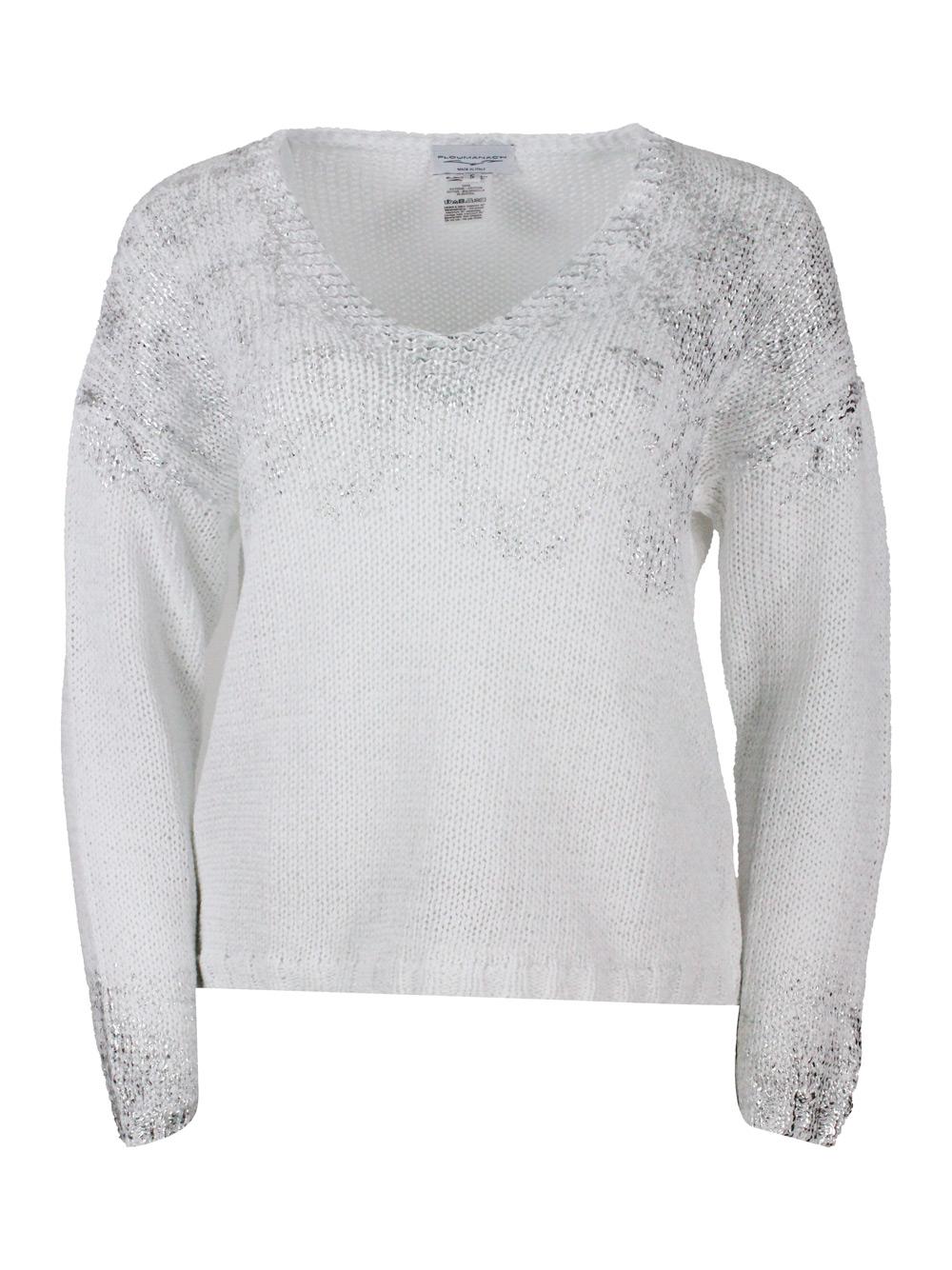 ploumanch sweaters white 100co - women