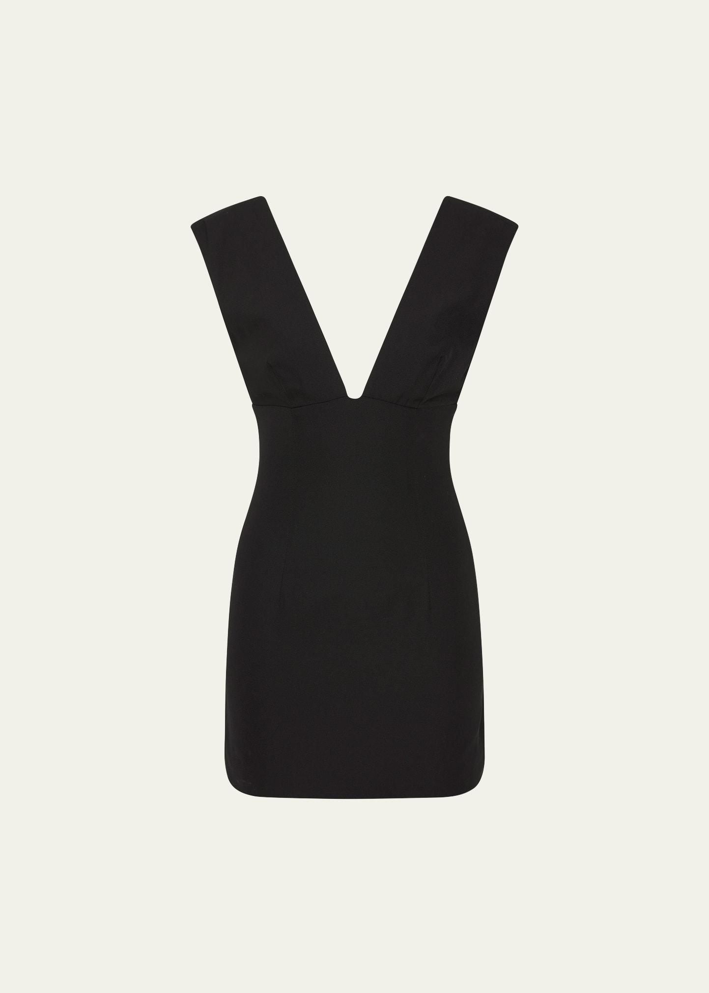 plunge mini dress