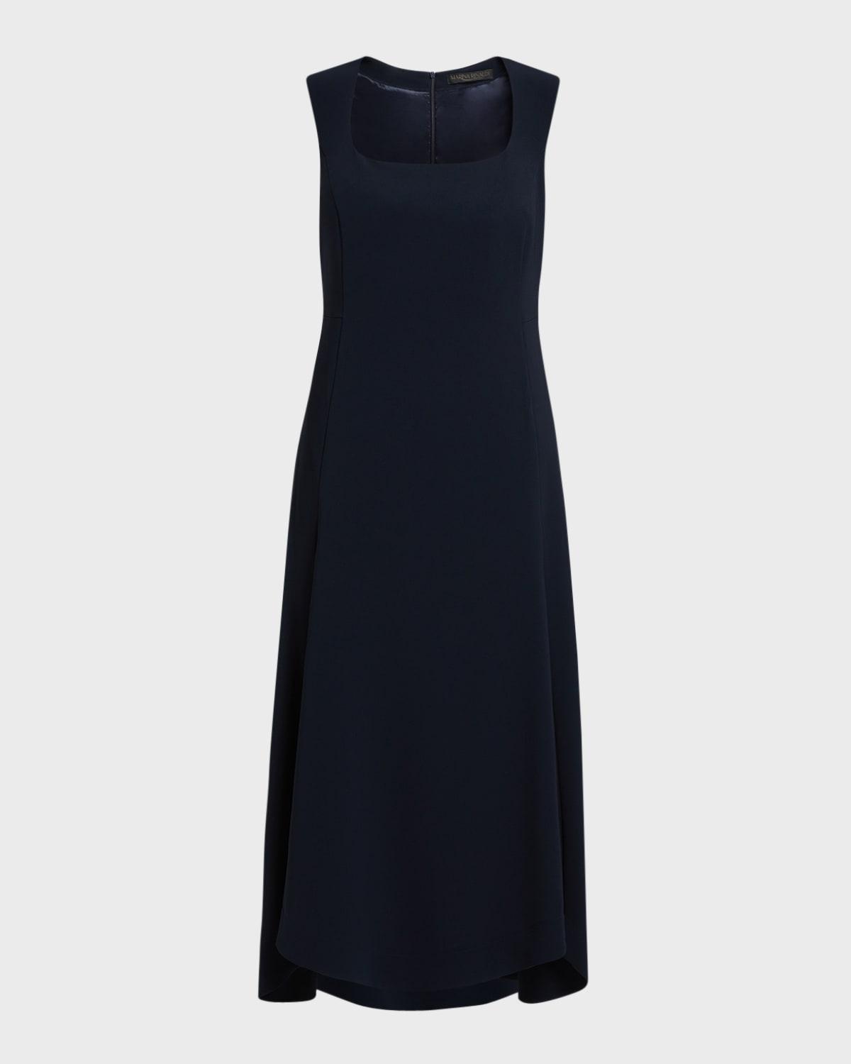 plus size fufy pleated sleeveless maxi dress