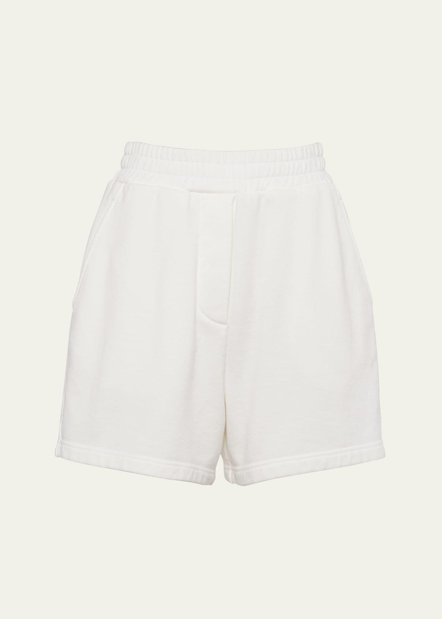 plush elastic waist shorts