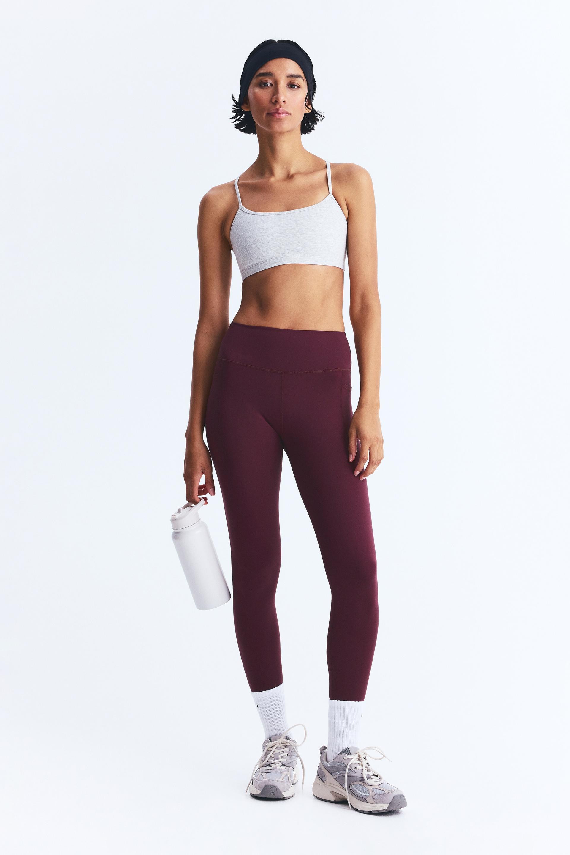 pocket-detail sports leggings with drymove™