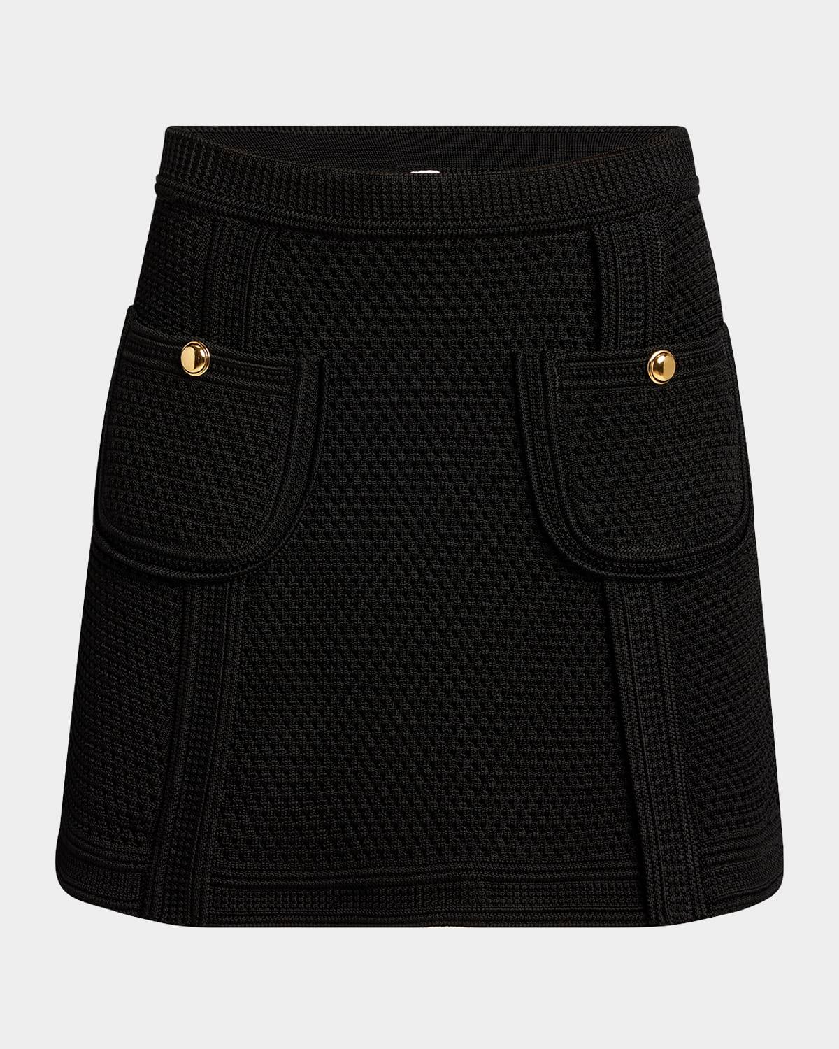 pocket knit mini skirt