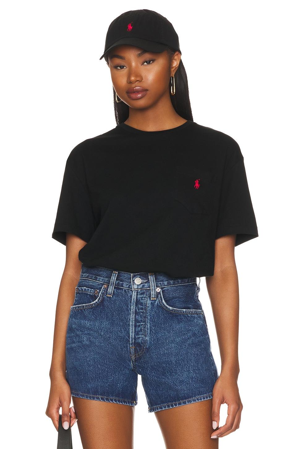 pocket tee in black