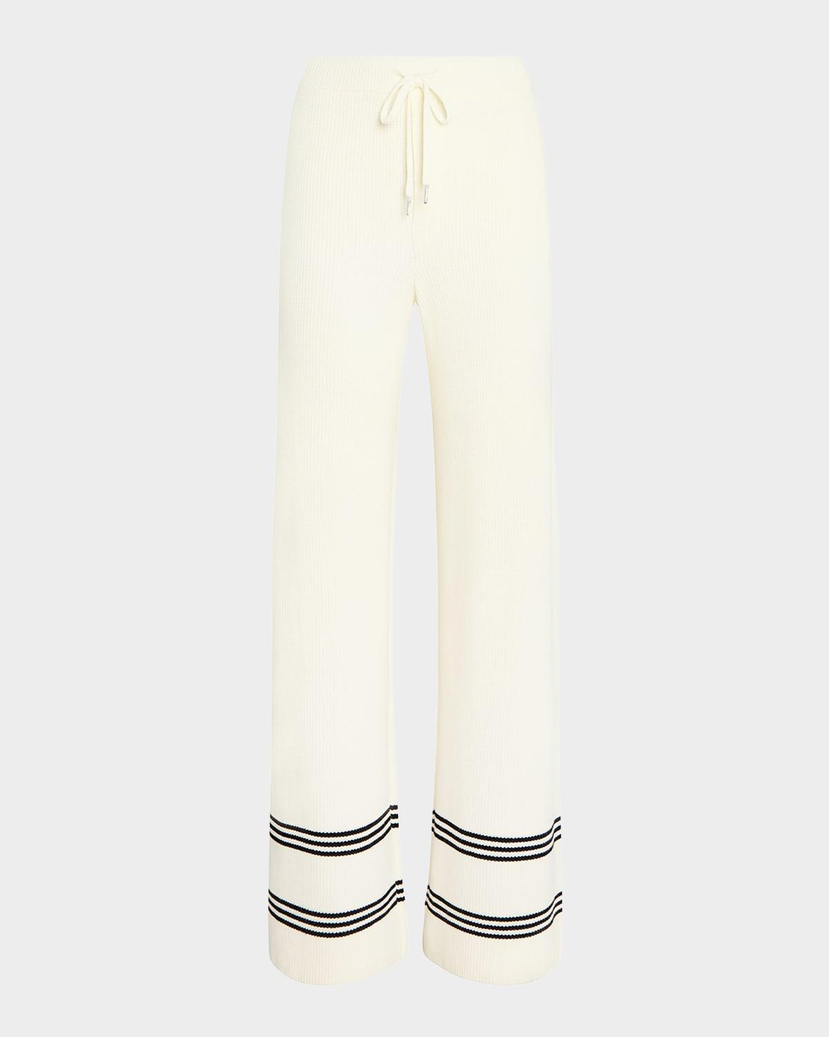 poe striped knit pants