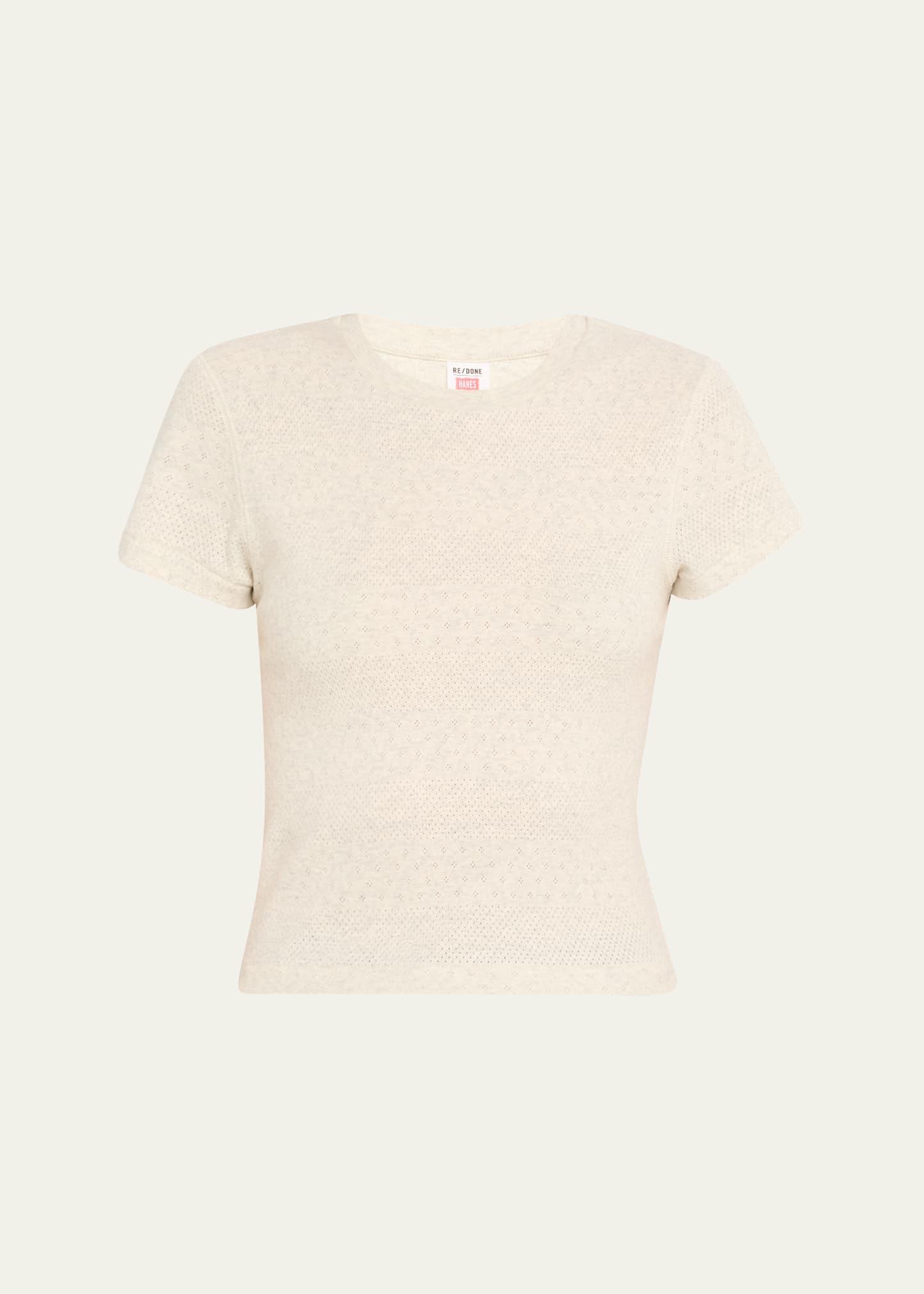 pointelle 90s baby tee