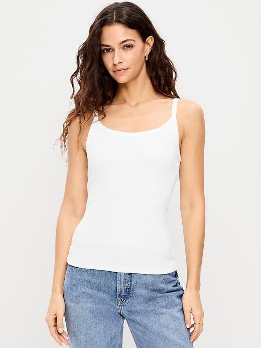 pointelle cami tank top