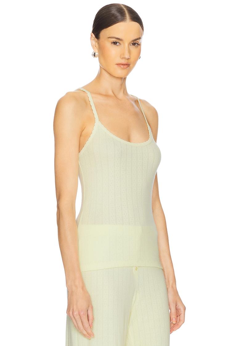 pointelle classic tank top