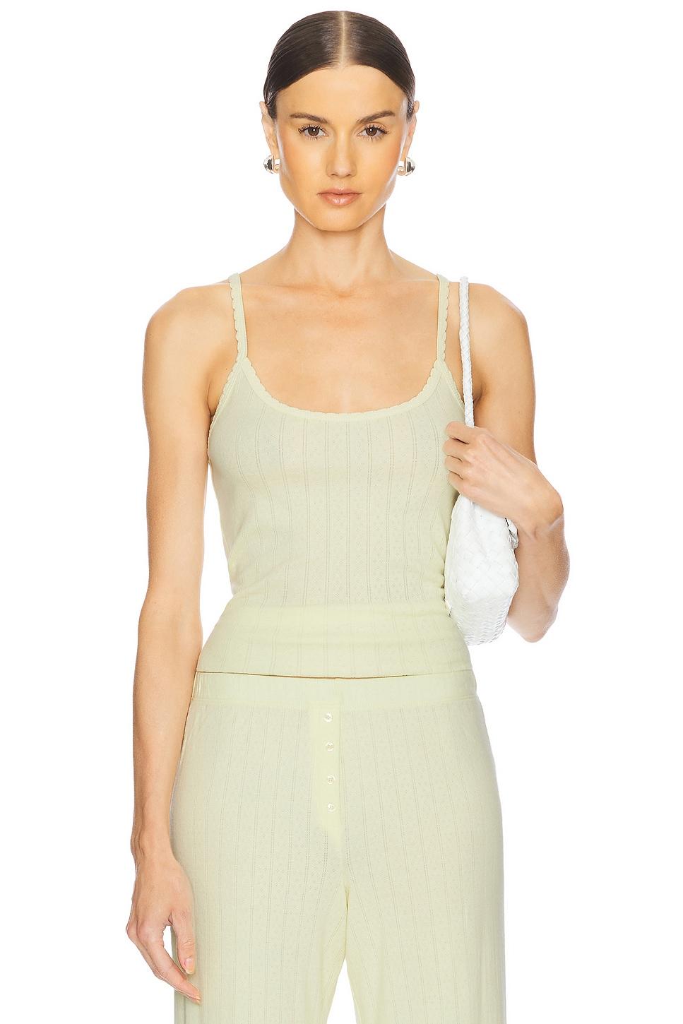 pointelle classic tank top