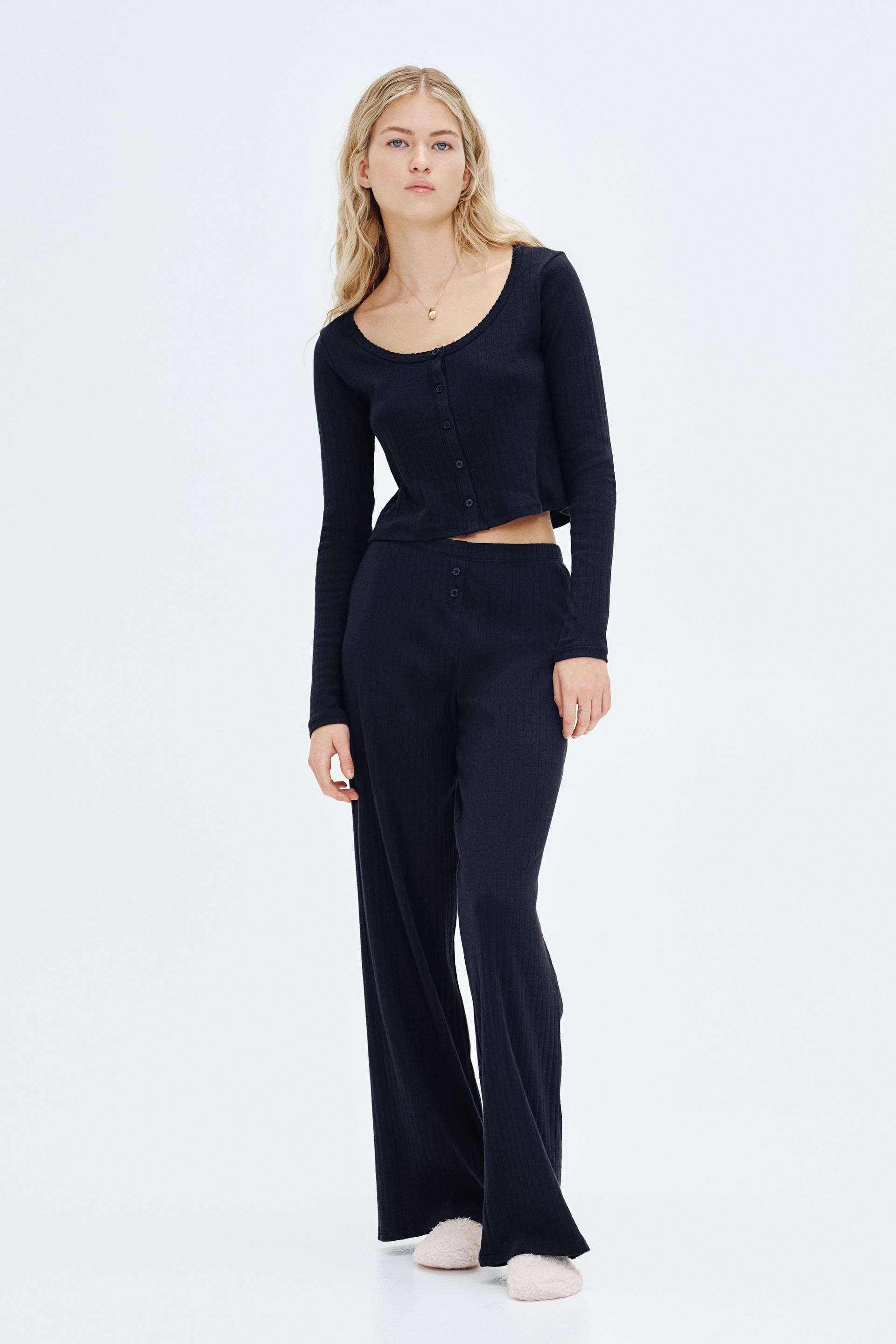 pointelle cotton pajamas