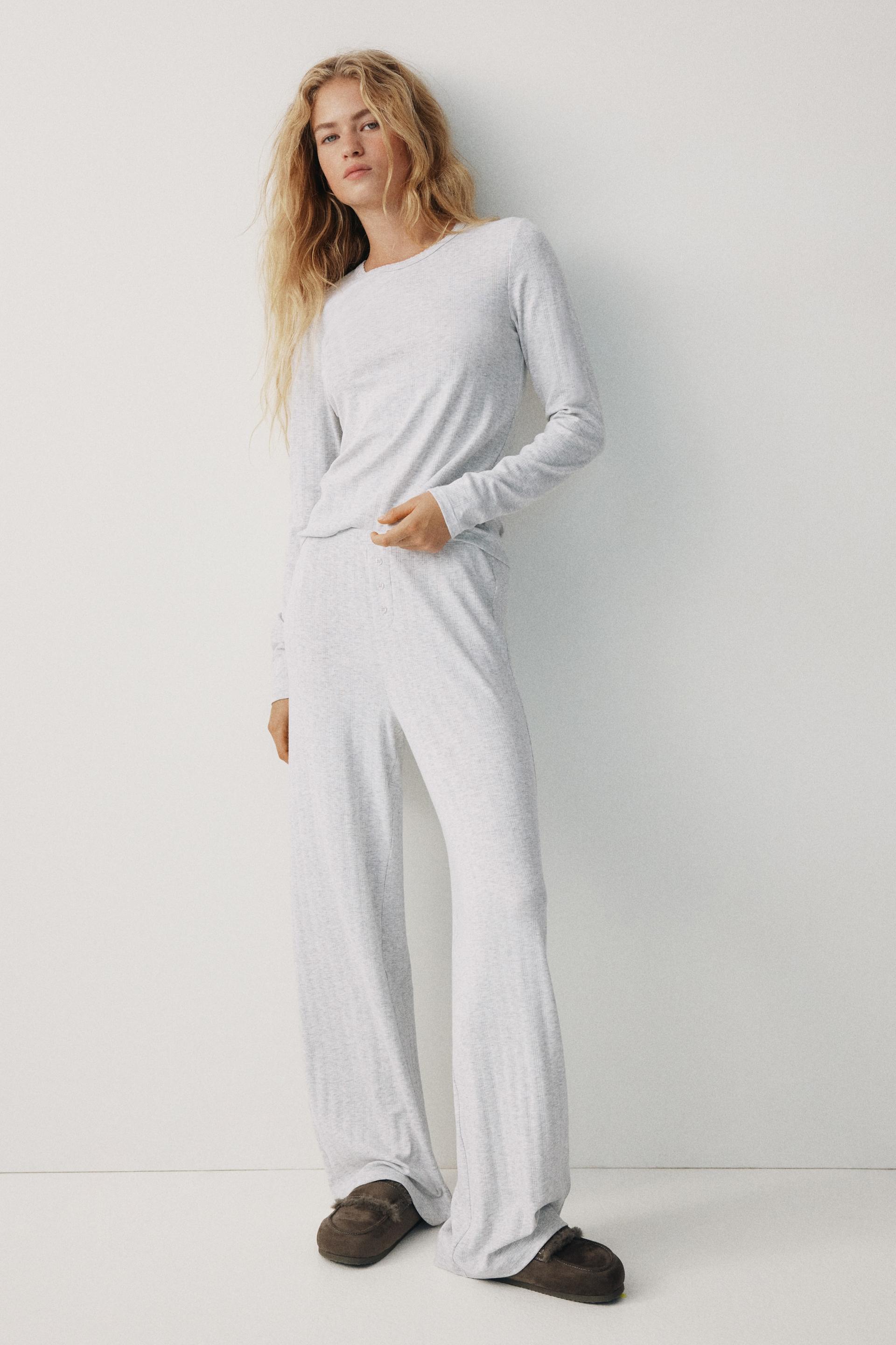 pointelle jersey pajamas